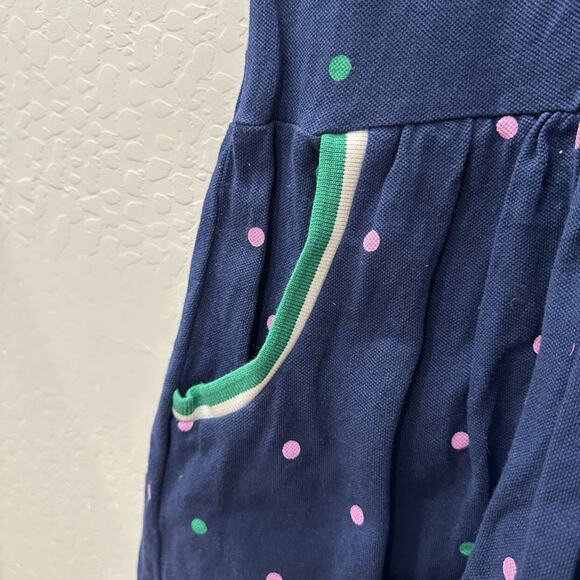 Mini Boden Navy Polka Dot Collared Dress - Picture 5 of 8